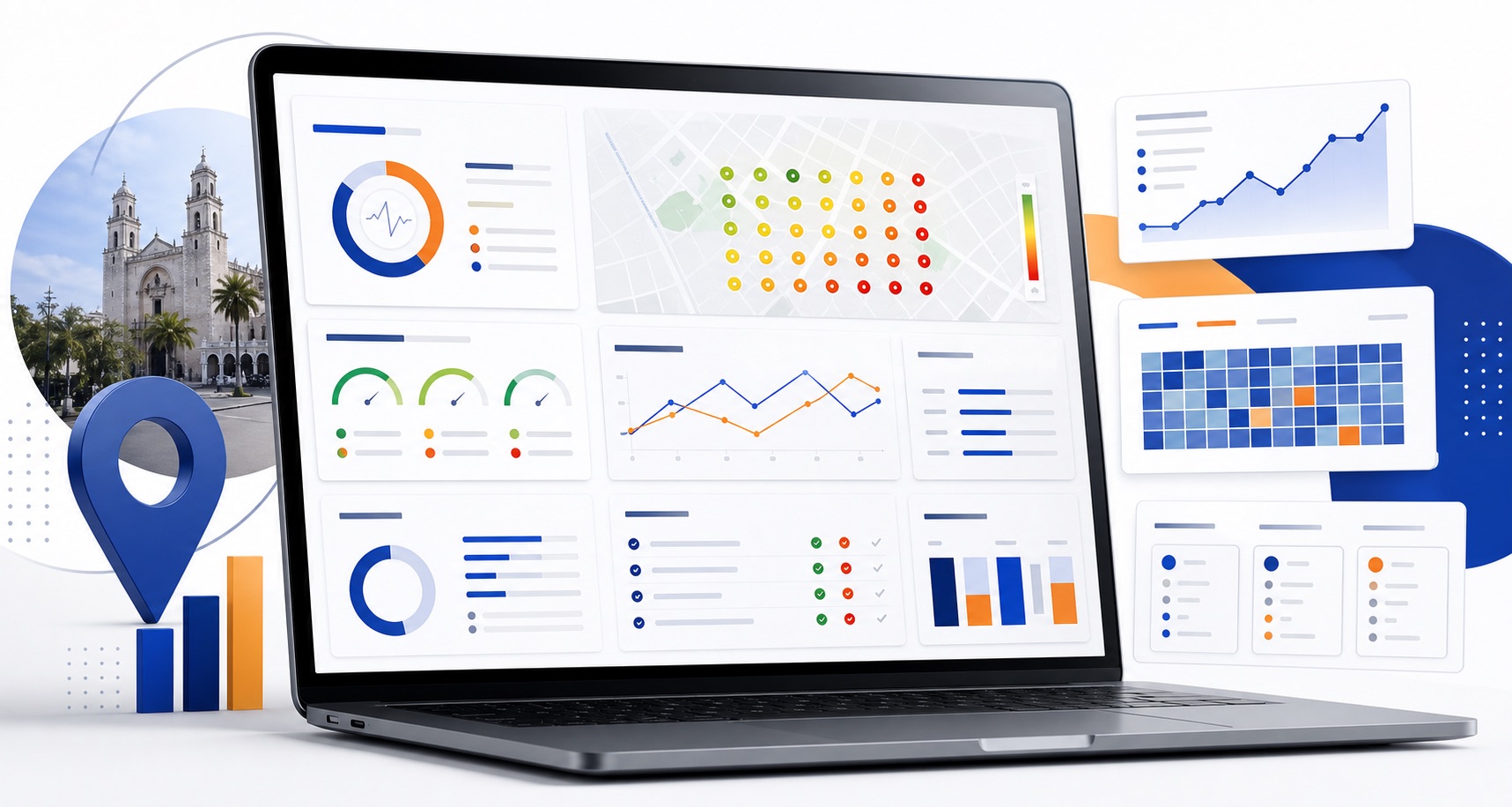 Auditoría SEO en Mérida con métricas técnicas, ranking local y oportunidades de keywords