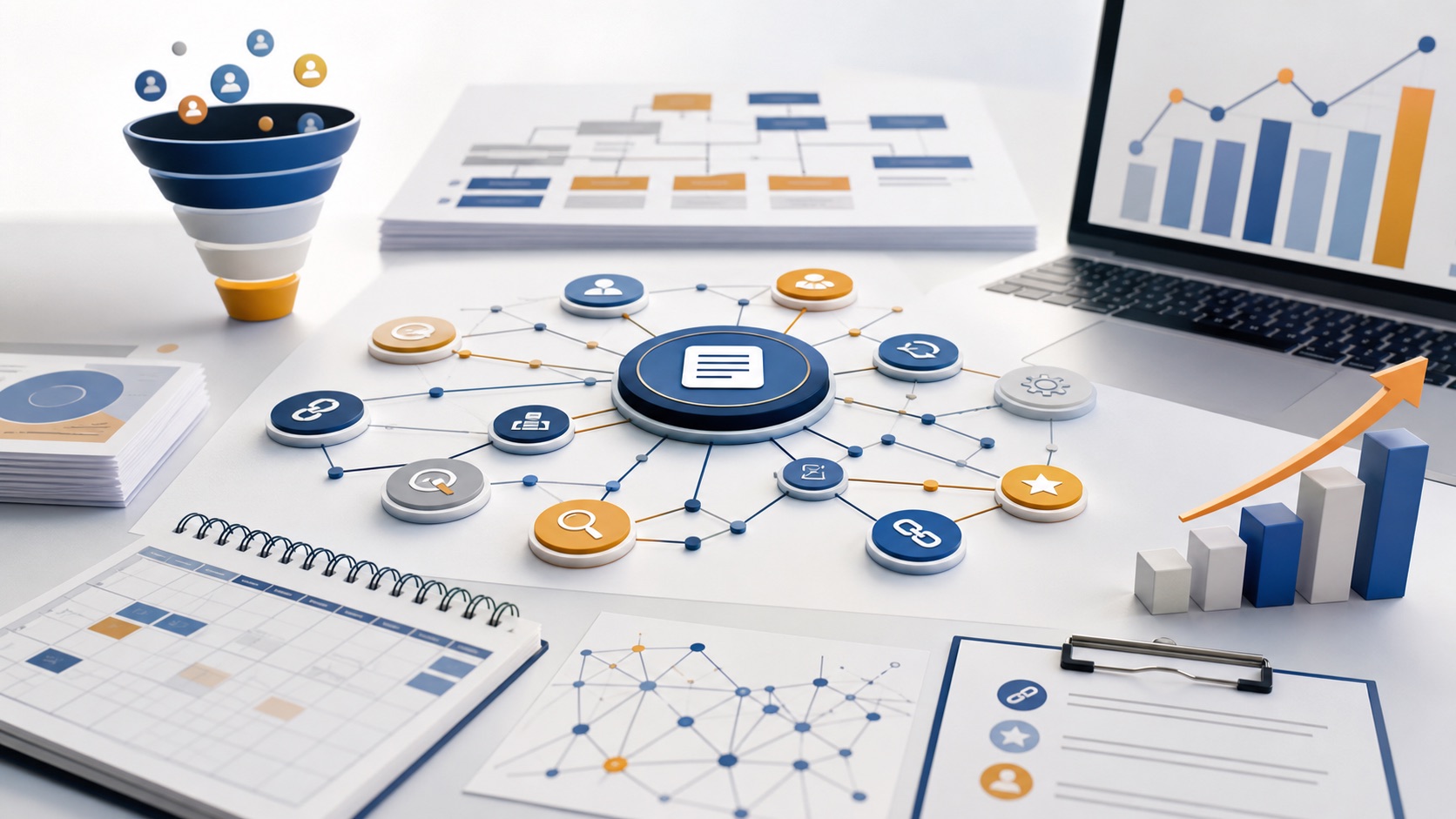 Estrategia de contenido SEO y autoridad temática para posicionamiento orgánico